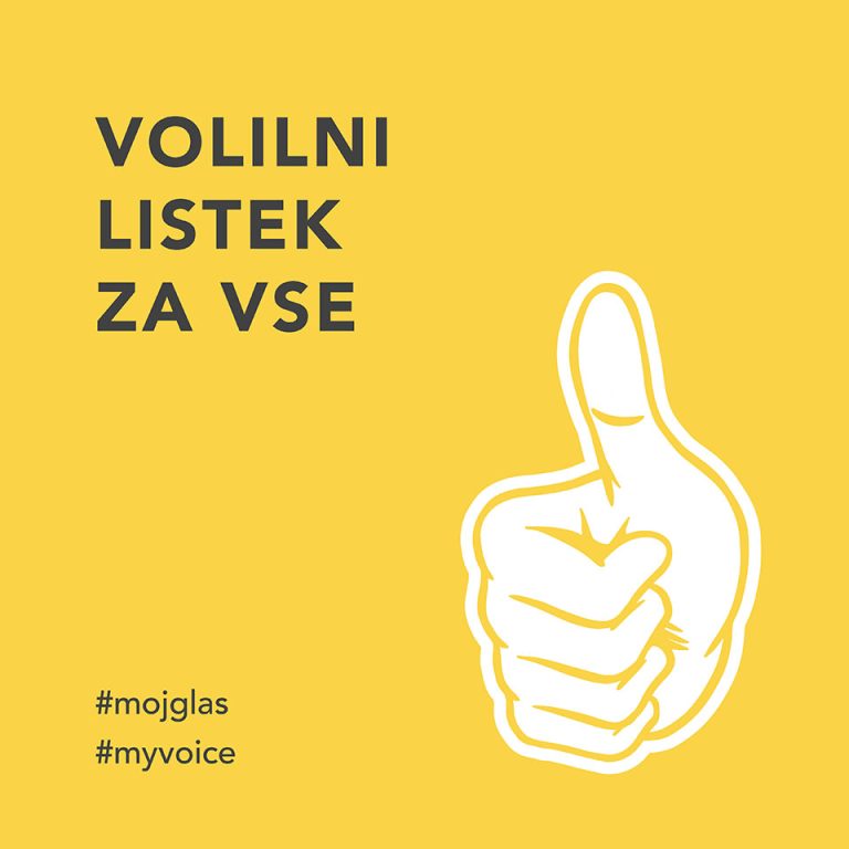 Vabilo za zborovanje: Volilni listek za vse