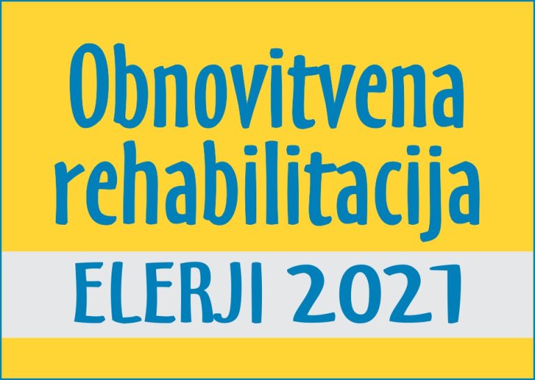 Razpis za obnovitveno rehabilitacijo Elerji 2021