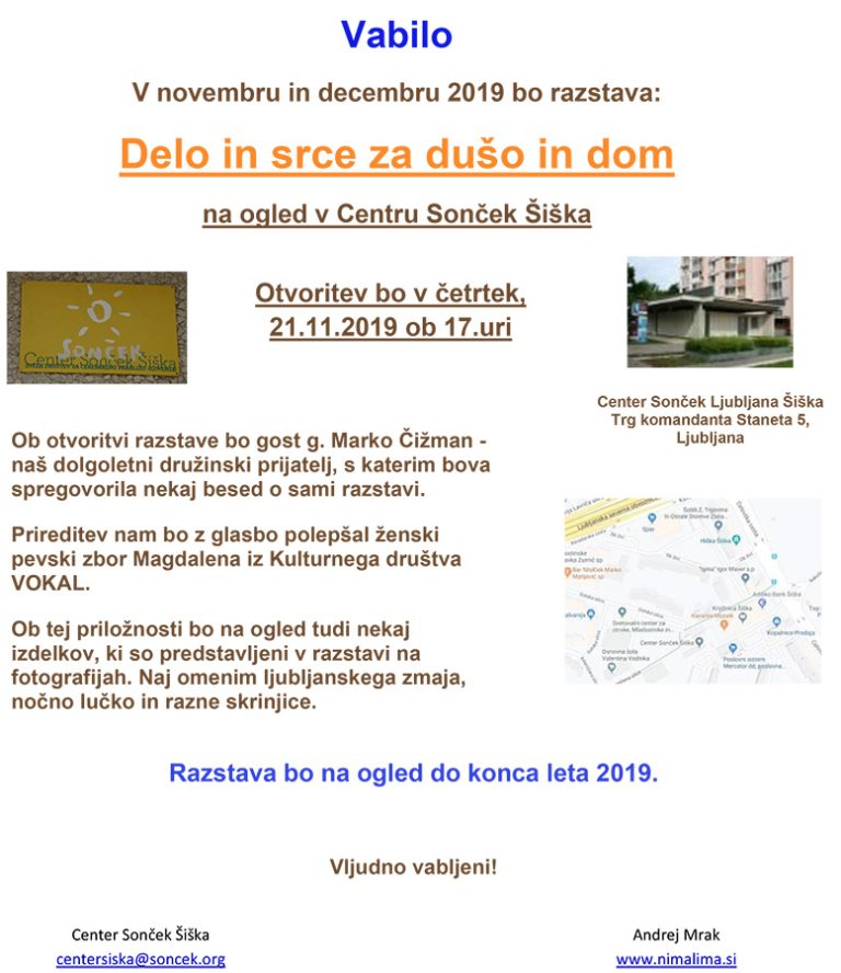 Vabilo na razstavo