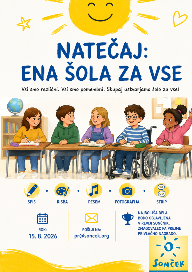 Literarni in likovni natečaj: “Ena šola za vse”