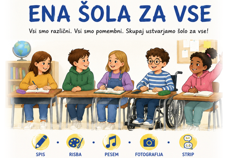 Znani so zmagovalci literarnega natečaja »Ena šola za vse«
